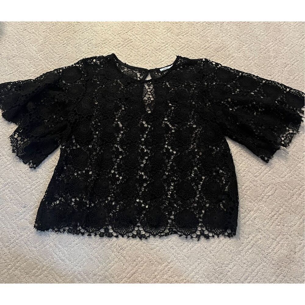 Kimchi Blue Black Lace Blouse
